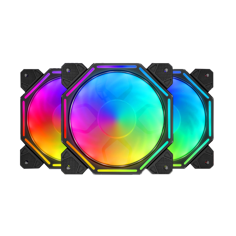 TrueNort Pc Case Fan 120mm RGB 6Pin 12V 3W Black, Single Fan | BJ-120-01 TrueNort Pc Case Fan 120mm RGB 6Pin 12V 3W Black, Single Fan | BJ-120-01